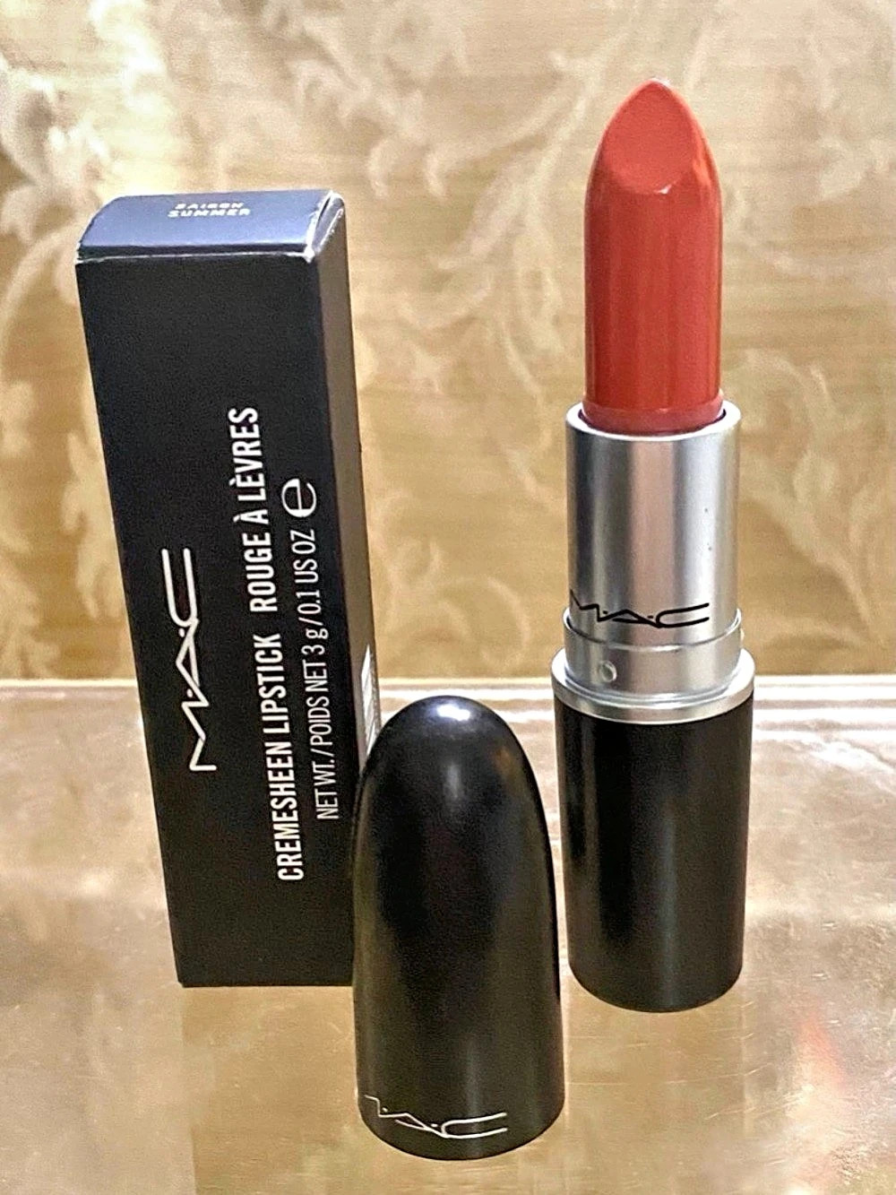 Mac Lipstick Saigon Summer CremeSheen Lipstick  New In Box